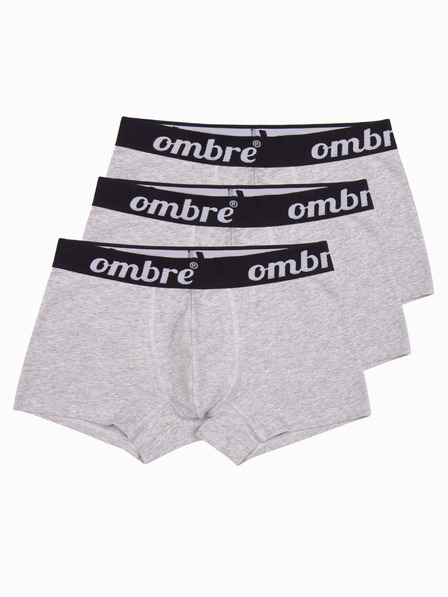 Ombre Clothing Sive moške boksarice - 3 pakiranja Ombre Clothing U159
