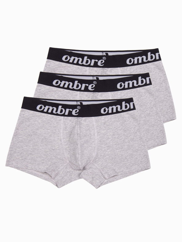 Ombre Clothing Sive moške boksarice - 3 pakiranja Ombre Clothing U159