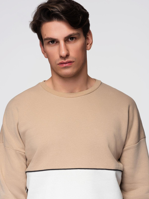Ombre Clothing Bela in bež moška jopa Ombre Clothing