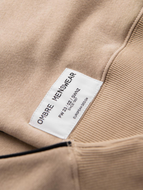 Ombre Clothing Bela in bež moška jopa Ombre Clothing