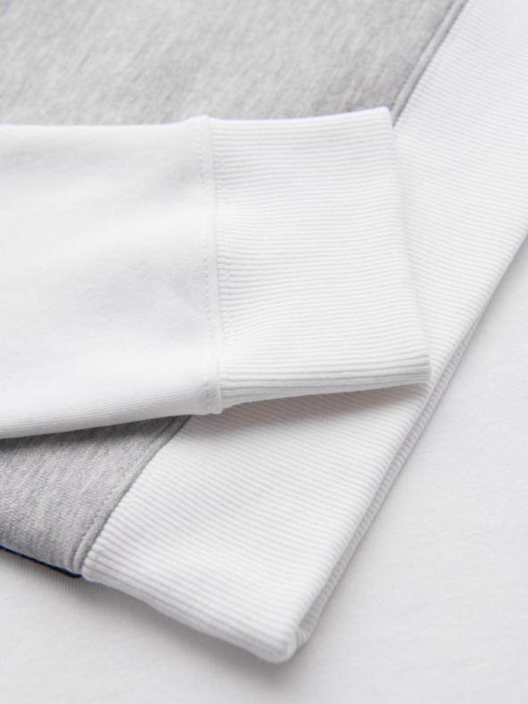 Ombre Clothing Sivo-bela moška jopa Ombre Clothing