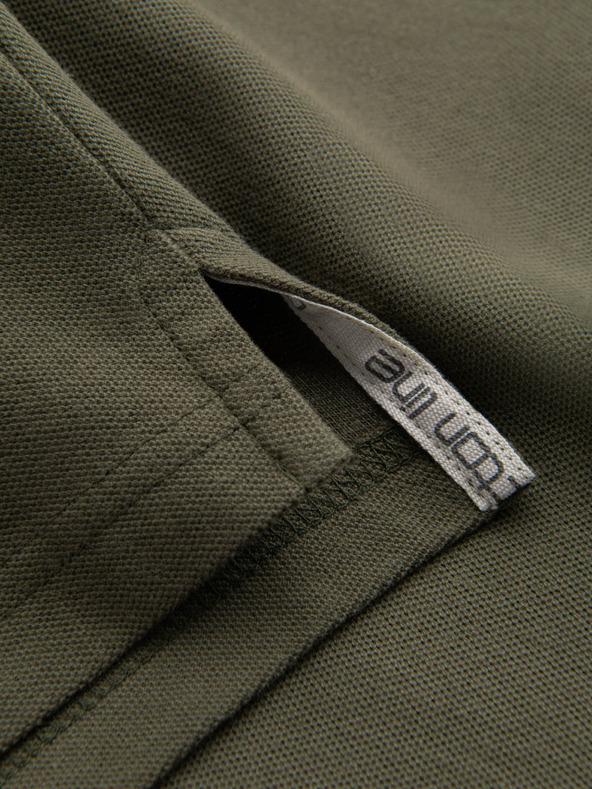 Ombre Clothing Zelena moška osnovna polo majica Ombre Clothing