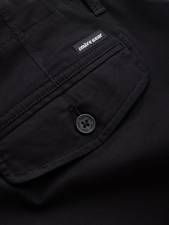 Ombre Clothing Črne moške kratke hlače Ombre Clothing