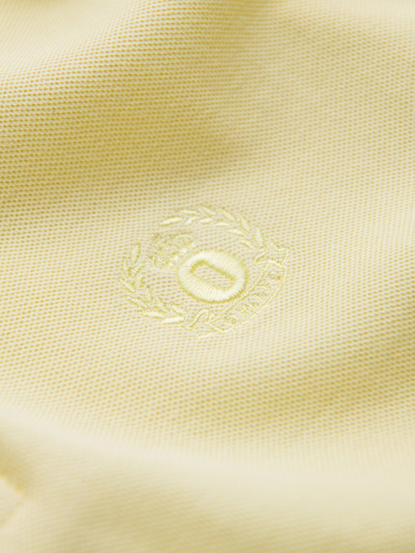 Ombre Clothing Rumena moška osnovna polo majica Ombre Clothing