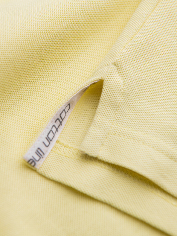 Ombre Clothing Rumena moška osnovna polo majica Ombre Clothing