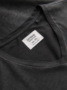 Ombre Clothing Črna moška črtasta majica Ombre Clothing