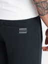 Ombre Clothing Črne moške osnovne športne hlače Ombre Clothing