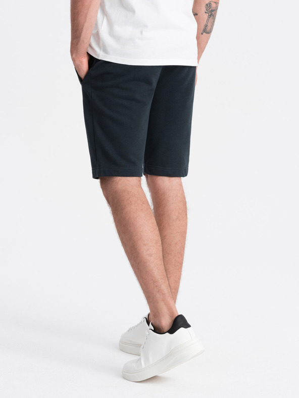 Ombre Clothing Črne moške osnovne športne hlače Ombre Clothing