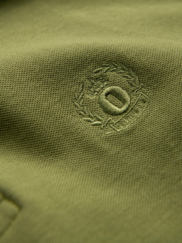 Ombre Clothing Zelena moška pletena polo majica Ombre Clothing