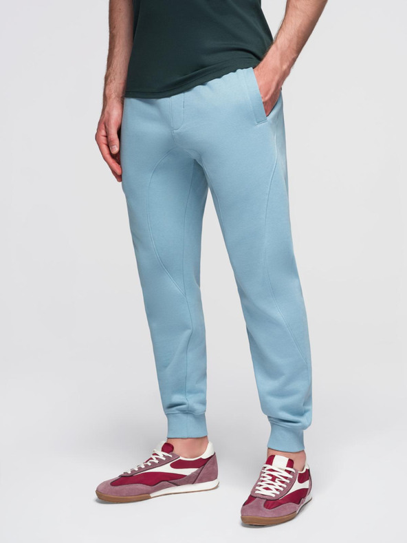 Ombre Clothing Modre moške trenirke jogger Ombre Clothing