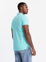 Ombre Clothing Mentolova moška osnovna polo majica Ombre Clothing