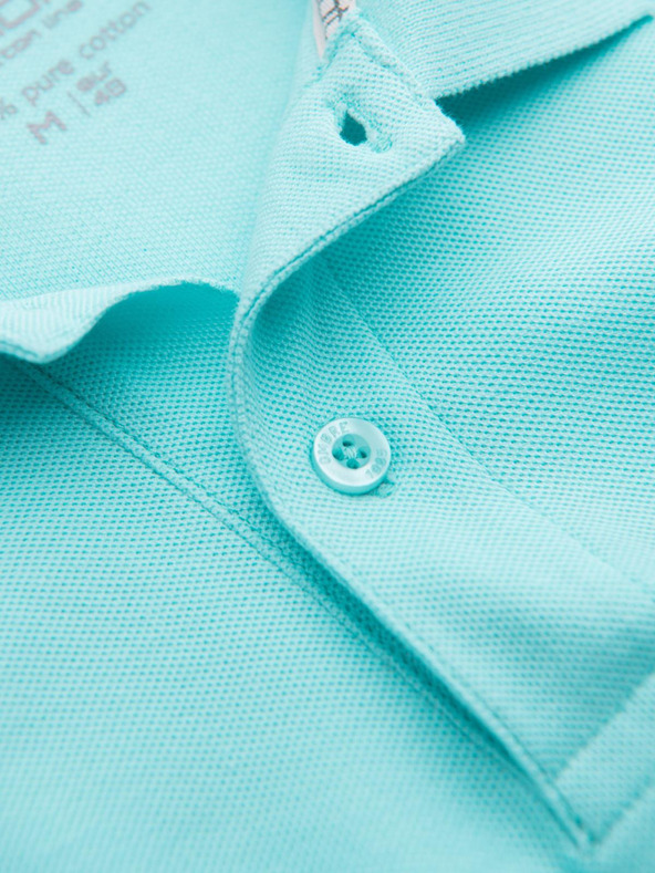 Ombre Clothing Mentolova moška osnovna polo majica Ombre Clothing