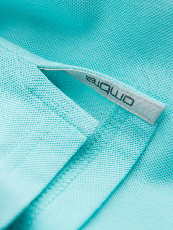 Ombre Clothing Mentolova moška osnovna polo majica Ombre Clothing