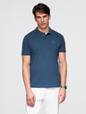 Ombre Clothing Modra moška osnovna polo majica Ombre Clothing