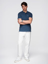 Ombre Clothing Modra moška osnovna polo majica Ombre Clothing