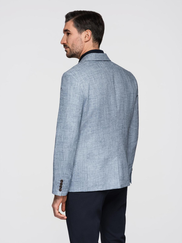 Ombre Clothing Svetlo modra moška jopica Ombre Clothing