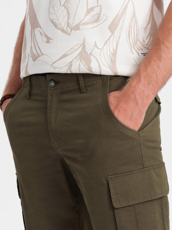 Ombre Clothing |Zelene moške tovorne hlače Ombre Clothing