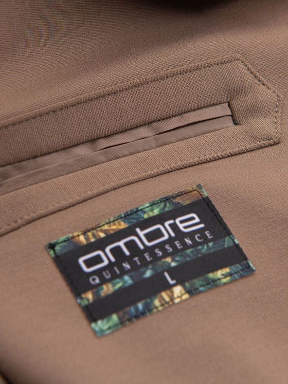 Ombre Clothing Bež moški suknjič z žepi Ombre Clothing