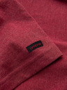 Ombre Clothing Rdeča moška majica z okroglim vratom Ombre Clothing