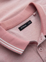 Ombre Clothing Melanžna moška polo majica s črtastim ovratnikom Ombre Clothing