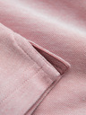 Ombre Clothing Melanžna moška polo majica s črtastim ovratnikom Ombre Clothing