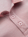 Ombre Clothing Melanžna moška polo majica s črtastim ovratnikom Ombre Clothing