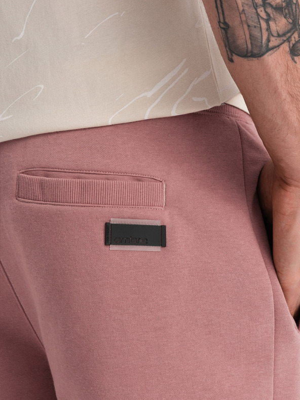 Ombre Clothing Roza moške osnovne športne hlače Ombre Clothing