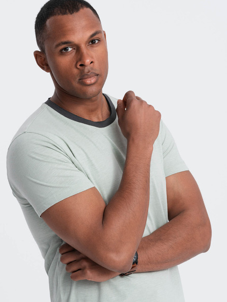 Ombre Clothing Siva moška majica Ombre oblačila