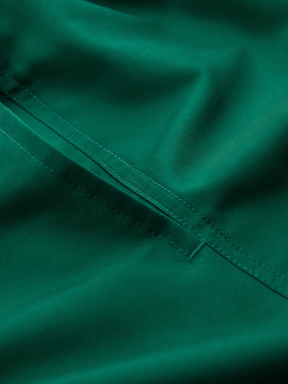 Ombre Clothing Zelene moške rebraste kopalke Ombre Clothing