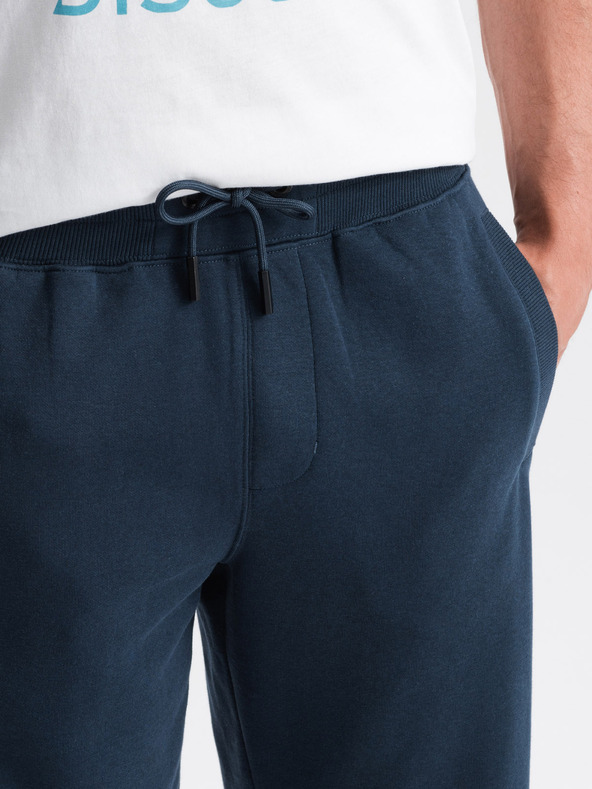Ombre Clothing Temno modre moške osnovne kratke hlače Ombre Clothing