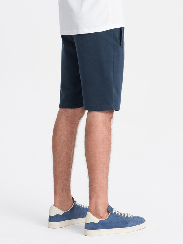 Ombre Clothing Temno modre moške osnovne kratke hlače Ombre Clothing