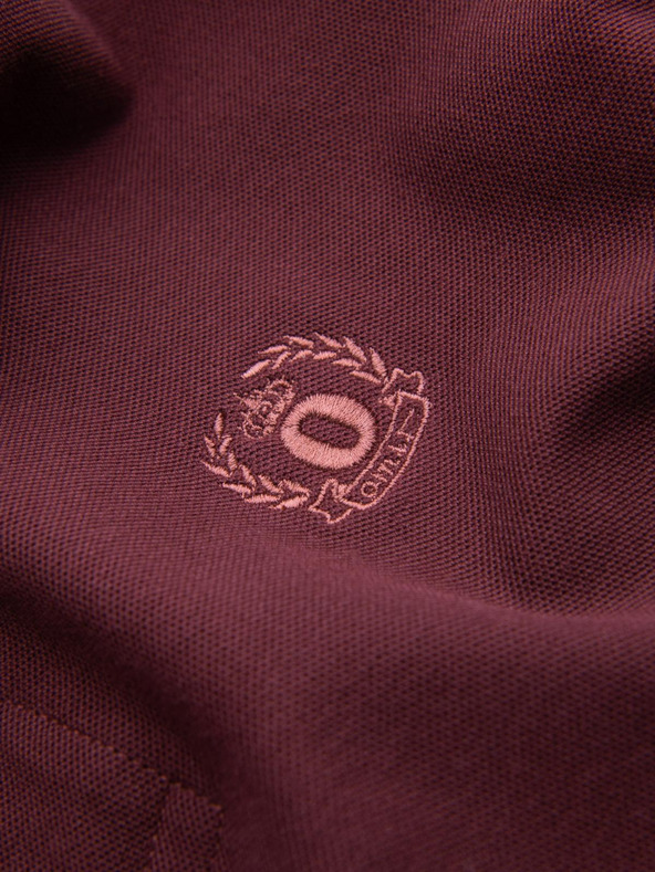 Ombre Clothing Bordo moška osnovna polo majica Ombre Clothing