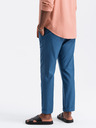 Ombre Clothing Modre moške hlače chino s platnom Ombre Clothing