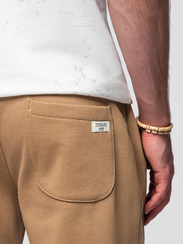 Ombre Clothing Rjave moške jogger hlače Ombre Clothing