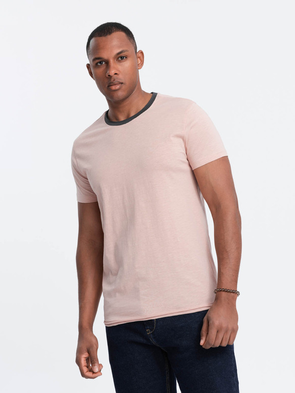 Ombre Clothing Roza moška majica Ombre Clothing