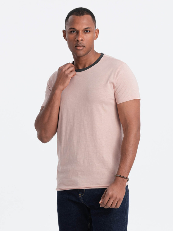 Ombre Clothing Roza moška majica Ombre Clothing