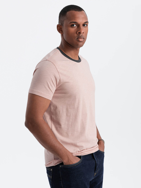 Ombre Clothing Roza moška majica Ombre Clothing