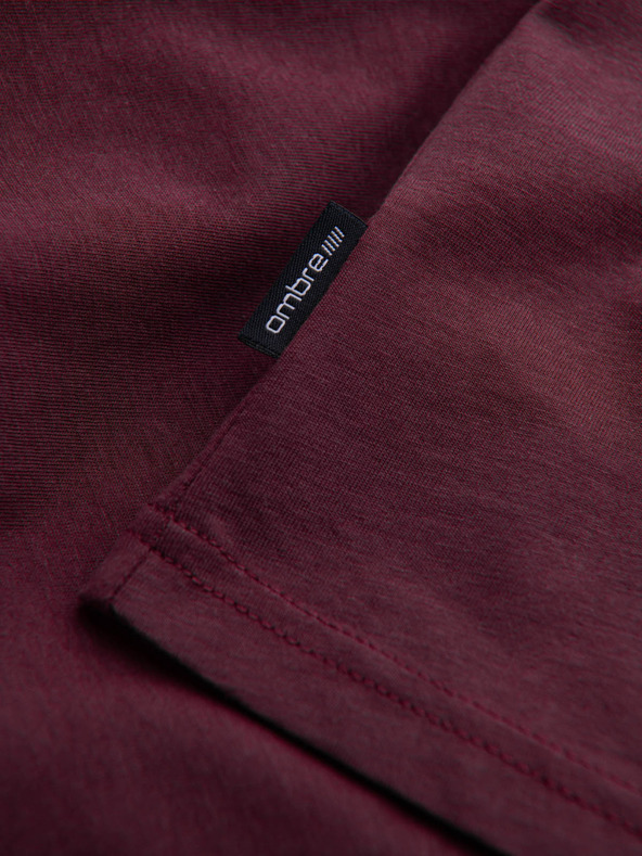 Ombre Clothing Moška klasična bombažna majica BASIC Ombre oblačila