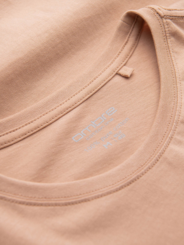 Ombre Clothing Moška klasična bombažna majica BASIC Ombre oblačila