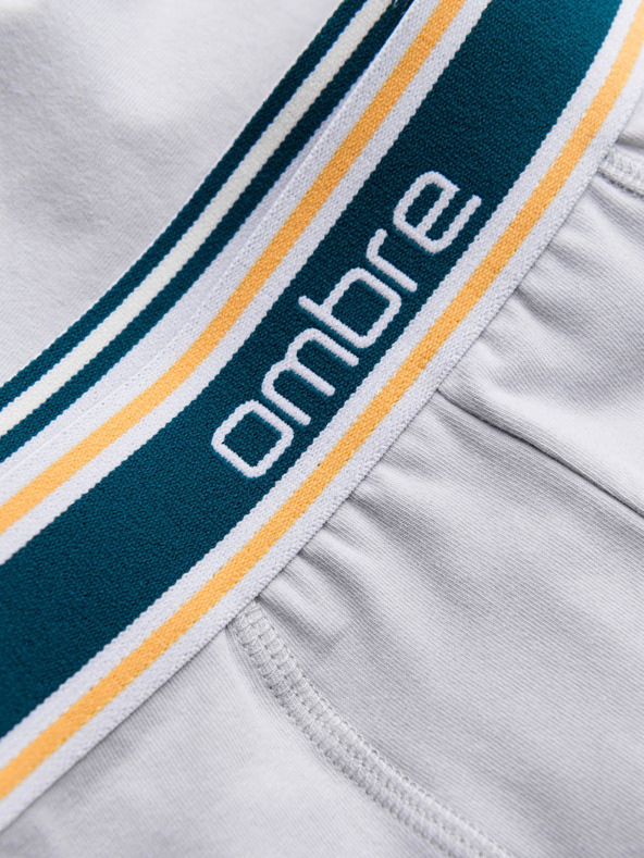 Ombre Clothing Klasične moške boksarice z okrasnim elastičnim pasom Ombre Clothing