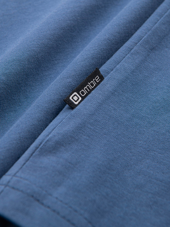 Ombre Clothing Moška bombažna majica z žepnim potiskom Ombre Streetstyle Ombre oblačila