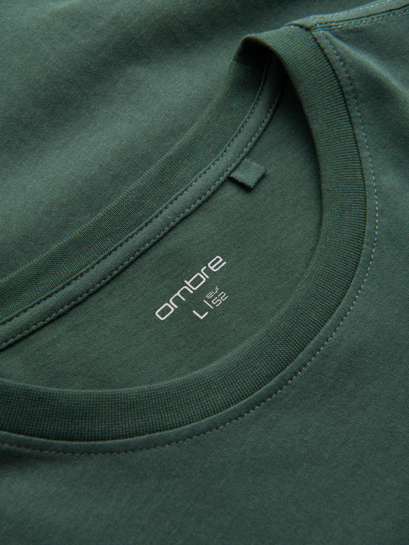 Ombre Clothing Moška bombažna majica z žepnim potiskom Ombre Streetstyle Ombre oblačila