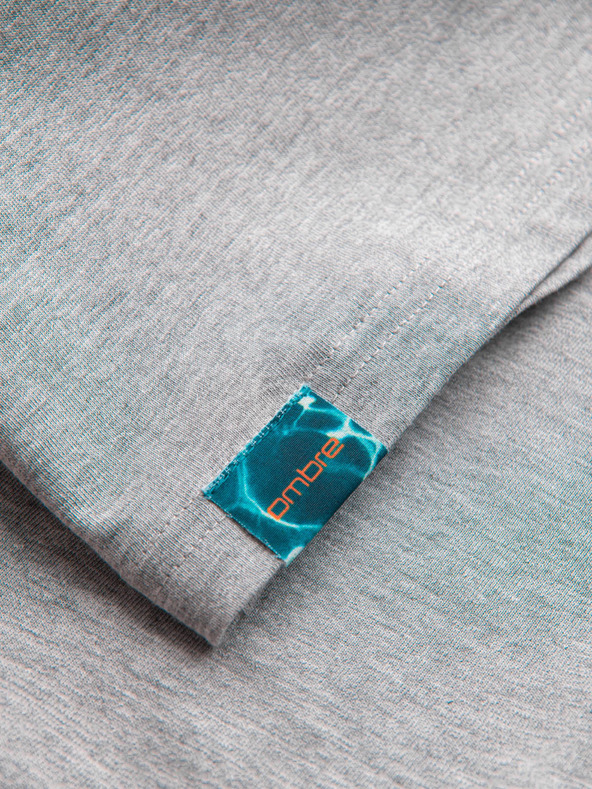 Ombre Clothing Moška bombažna majica s potiskom Summer Vibe Ombre oblačila