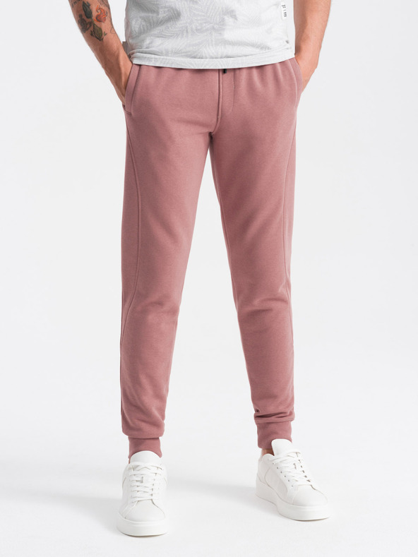 Ombre Clothing Moške bombažne trenirke BASIC jogger Ombre Clothing