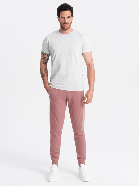Ombre Clothing Moške bombažne trenirke BASIC jogger Ombre Clothing