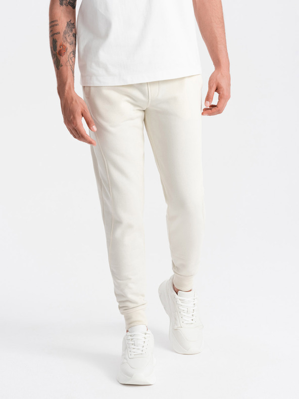 Ombre Clothing Moške bombažne trenirke BASIC Ombre Clothing