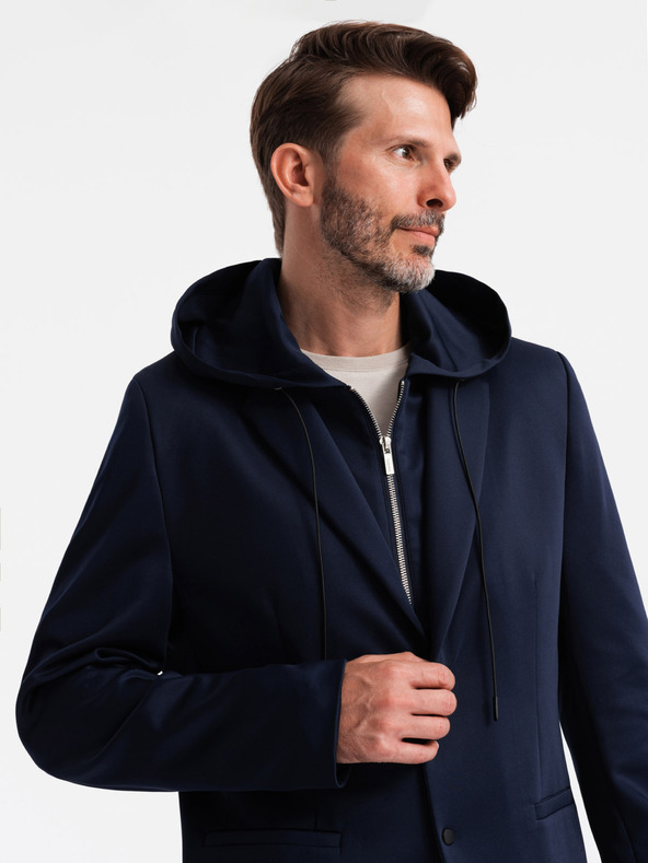 Ombre Clothing Moška jakna z odstranljivo podlogo in kapuco Ombre Clothing