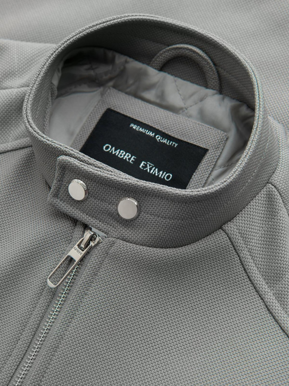 Ombre Clothing Moška jakna z žepi in ovratnikom Ombre Clothing