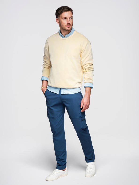 Ombre Clothing Moška oblačila Ombre STRAIGHT LEG CARGO V1 OM-PACG-0204