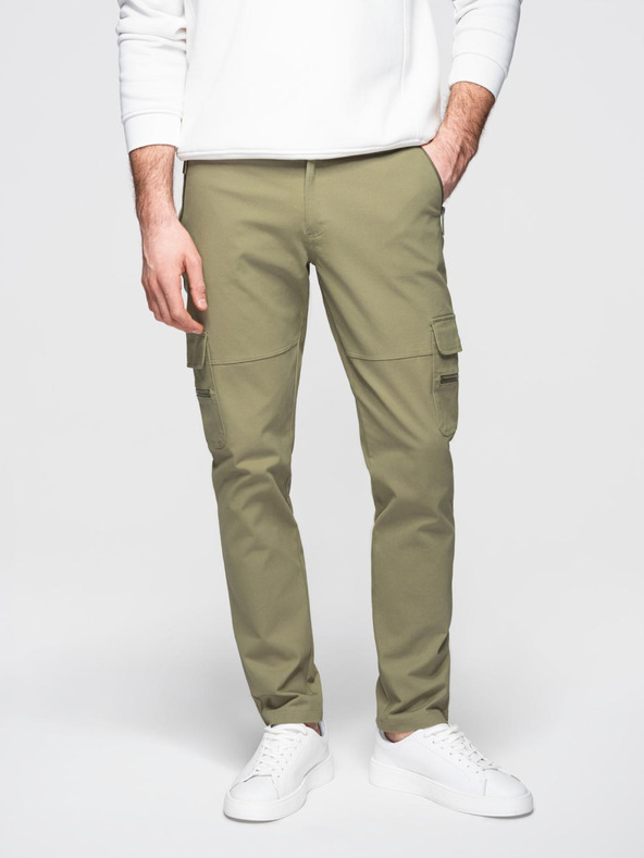 Ombre Clothing Moška oblačila Ombre STRAIGHT LEG CARGO V2 OM-PACG-0204